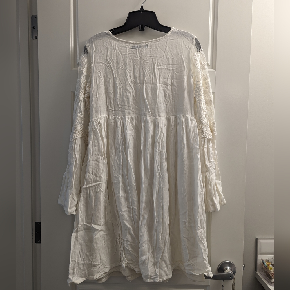Boohoo Bohemian Flare Sleeve Baby Doll Dress - Picture 3 of 7